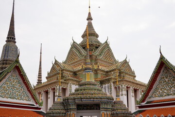 Fototapeta premium Muti-Layer roof in traditional Thai style