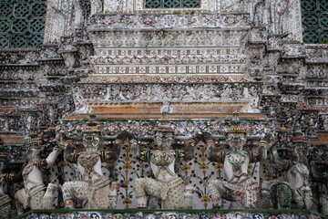 Thai temple decoration base on ramayana
