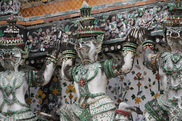 Obraz premium Thai temple decoration base on ramayana