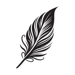 Obraz premium Feather icon. Feather, pen, pen design concept. pen icon vector illustration.