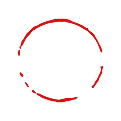 Vector of grunge circle brush strokes for frames, icons, design elements