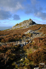 Outcrop on the Shropshire Hills known as the Stiperstones