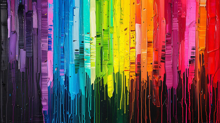  Rainbow barcode creative colorful artwork