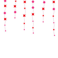 Star colorful background and card design.