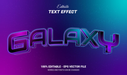 galaxy editable text effect