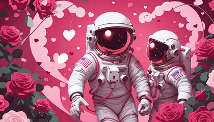 cat on the moon astronaut and spaceship or astronaut in space or cat astronaut in space or astronaut cat or astronaut with cat or cat cosplay astronaut or cat costume astronaut with love, love pink