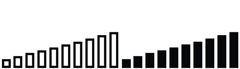 business graph showing growth vector