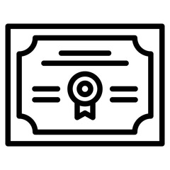 Certificate icon. Achievement, award, grant, diploma. Vector icon