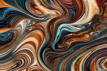abstract pattern with waves generated by AI technology