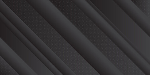 Obraz premium Abstract geometric pattern black and grey background. Subtle abstract background, blurred patterns for presentation, cover, banner, website template. Vector illustration