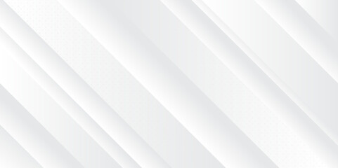 Obraz premium Abstract geometric pattern white and grey background. Subtle abstract background, blurred patterns for presentation, cover, banner, website template. Vector illustration