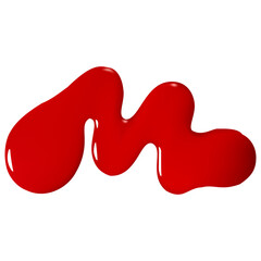  Red smear gel splashe