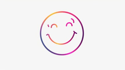 Smile icon. Emoticon with smiley face