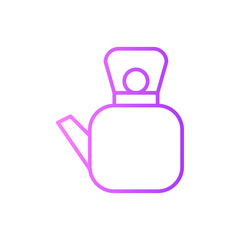 Obraz premium teapot gradient icon