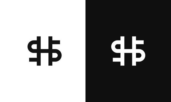 Letter HS, SH Logomark vector template, It is a minimal elector template for a minimal, elegant, professional, Outstanding trendy awesome artistic HS, SH initial-based Alphabet logo