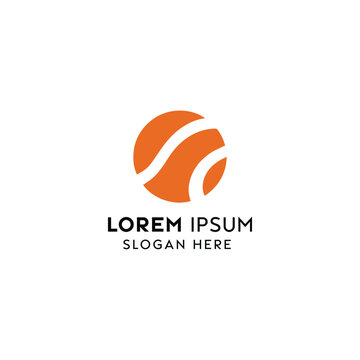 Abstract Orange Globe Logo Design for a Modern Company Branding