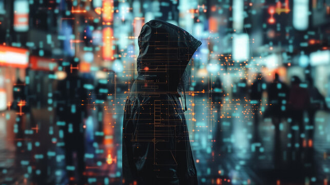 Thief mastering the art of digital pickpocketing stealing identities with a holographic toolkit