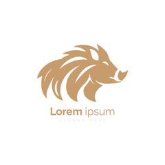 Elegant boar Logo Design With Abstract Styling for a Brand Identity