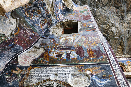 Greek Orthodox Sumela Monastery, Frescoes, Trabzon, Turkey