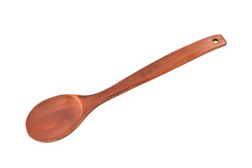 Wooden spoon isolated on transparent background. PNG File