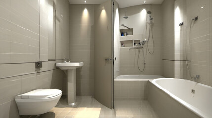 Example of luxury bathroom decoration