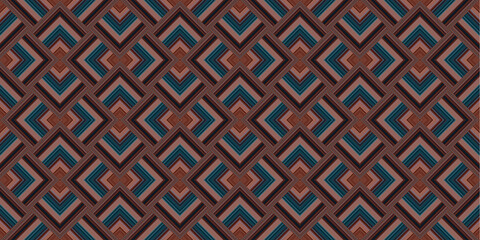 Seamless abstract geometric pattern from lines. Wide panoramic seamless Art texture.