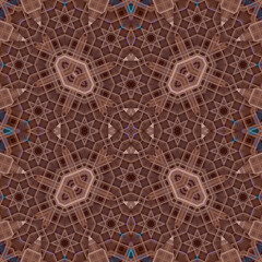 Seamless abstract square pattern. Watercolor and alcohol ink. Author's patterns