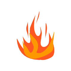 fire flame icons set isolated on white background