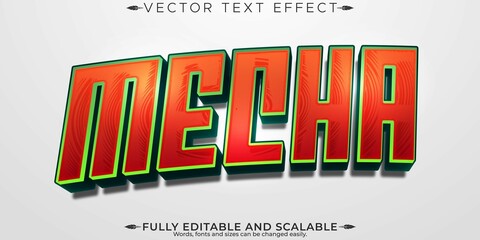 Naklejka premium Poster Text Effect Editable Advertisement Display Customizable Font Style