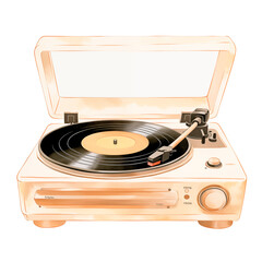 old vinyl player