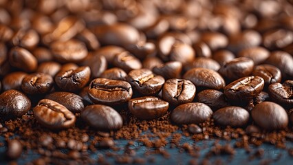 Fragrant espresso beans.