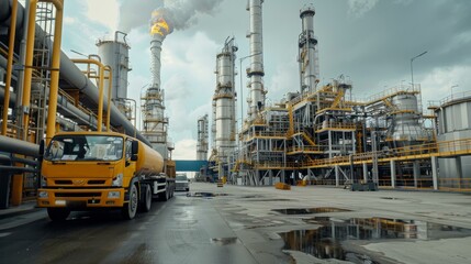 Transportation of oil and natural gas by truck company