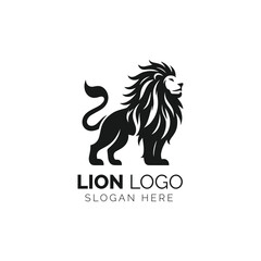 Stylized lion logo with a majestic pose