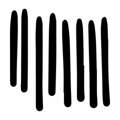 Brush stroke line element, grunge charcoal hand drawn hatches scribble marker art brushes line, 
chalk texture doodle drawing design illustration 