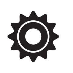 Gear icon vector.Gear sign Isolated on white background. Flat style for graphic design, logo, Web, UI, mobile app, EPS10