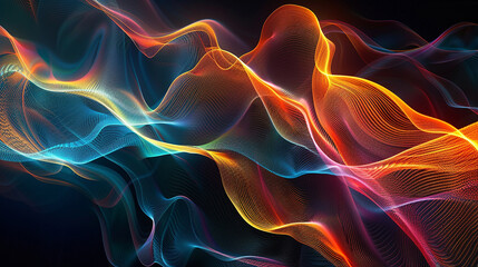 Obraz premium abstract background design ,wave line background design