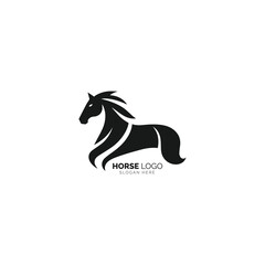 Graceful Galloping Horse Logo Design