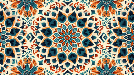 Beautiful structure of a repeating pattern in Arabic style