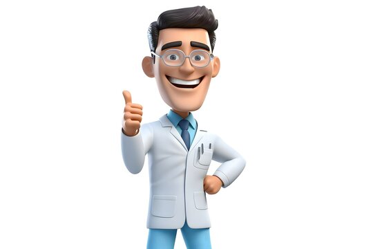 3d avatar of a dentist, doctor, medical staff