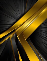 abstract yellow and black are light pattern with the gradient is the with floor wall metal texture soft tech diagonal background black dark sleek clean modern. Generative AI
