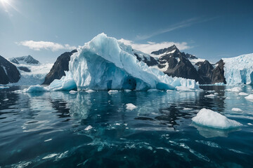 Fototapeta na wymiar iceberg in polar regions