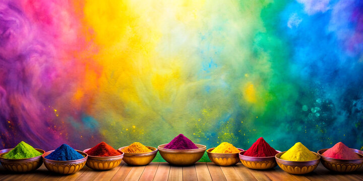 Festival of colors Holi background 