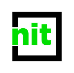 Fototapeta premium NIT monogram