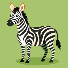vGraphical set of zebra isolated on white background,vector illustration
