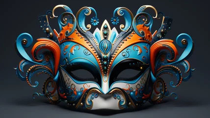 Zelfklevend Fotobehang carnival glamorous mask © sema_srinouljan