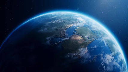 Photo sur Plexiglas Pleine Lune arbre Earth view from space