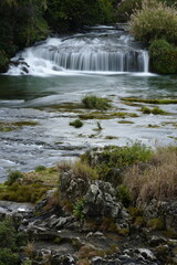 waterfall in the mountains