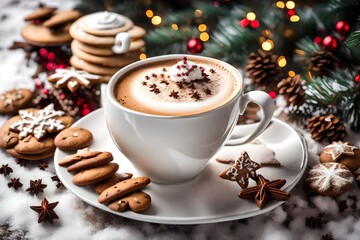 coffee and cookies generated by AI technology