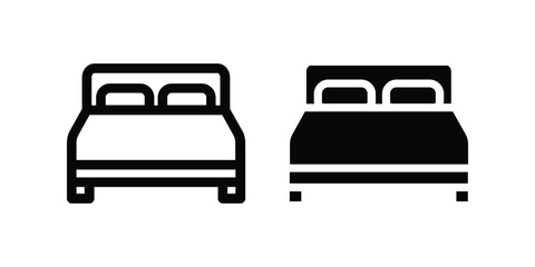 Bed icon. flat illustration of vector icon