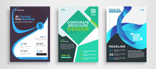 Template vector design for Brochure, Annual Report, Magazine, Poster, Corporate Presentation, Portfolio, Flyer